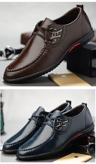 小童马 2019春秋季新款休闲皮鞋男士商务正装系带百搭软面鞋子男