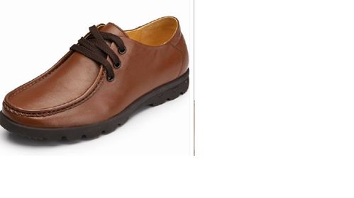 此棕色休闲皮鞋 搭蓝色牛仔裤 上衣黑色夹克是否 合适 求教