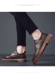 休闲皮鞋男韩版潮流百搭男鞋2019秋季新款冬季时尚潮鞋英伦棉板鞋