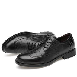 小童马 2019秋季新款头层牛皮商务休闲皮鞋大码35 48 男手工韩版男鞋c