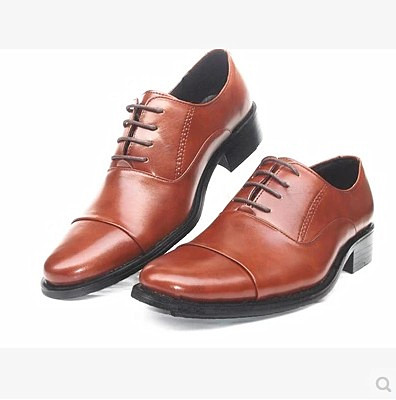 男鞋休闲皮鞋三接头加大号商务正装办公鞋男皮鞋白色大码鞋子